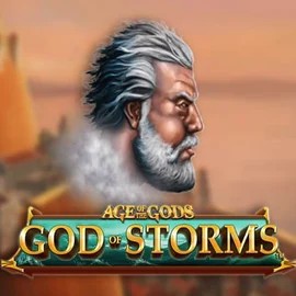 Age Of The Gods: God of Storms casino game by Playtech – featured logo at Spinjo Casino