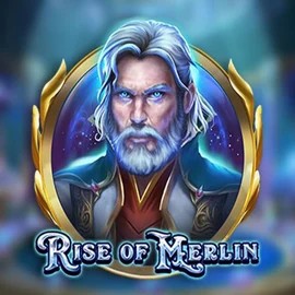 Rise of Merlin slot logo by Play'n GO at Spinjo Casino